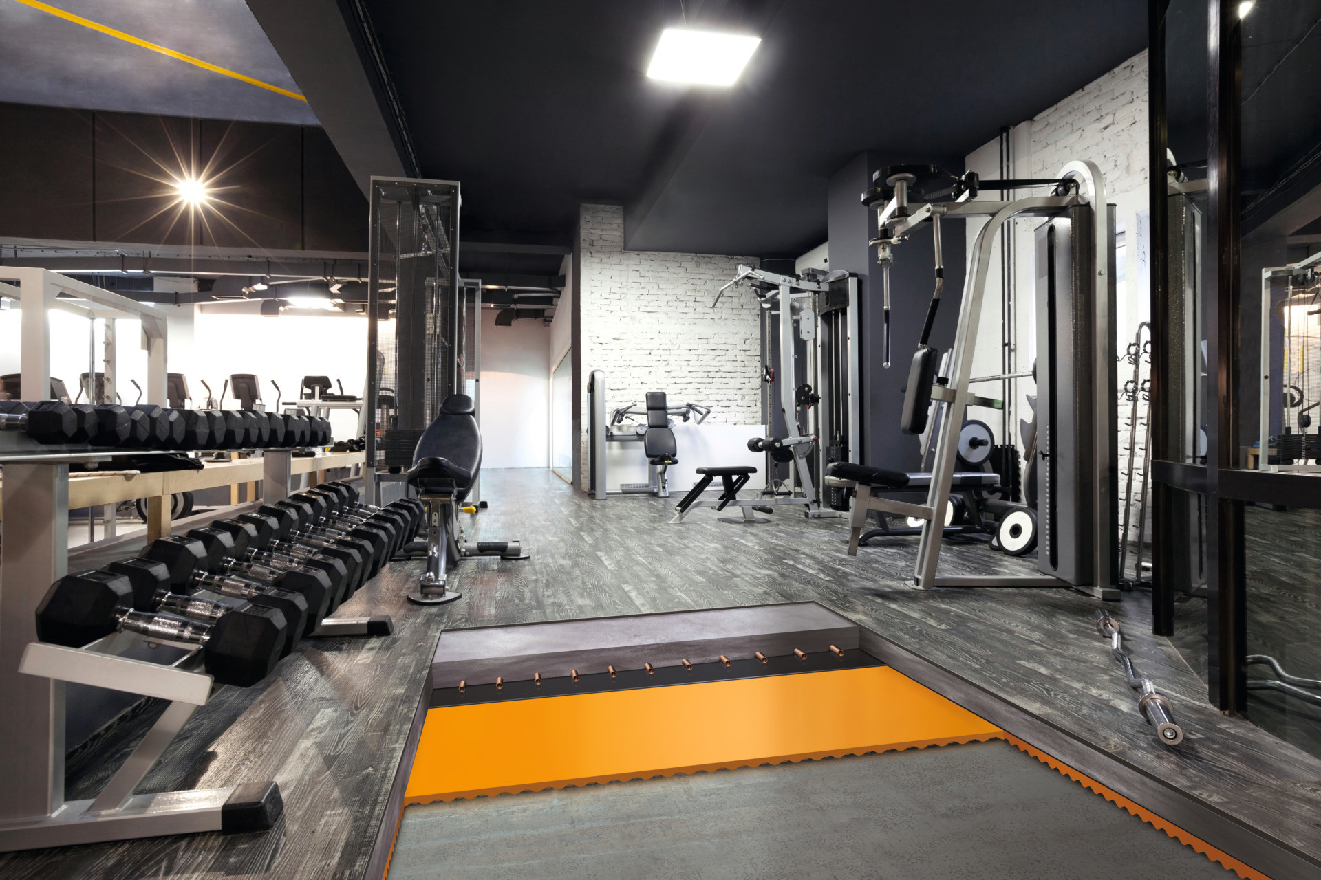 Für die verschiedenen Anwendungsbereiche gibt es angepasste Lösungen, so beispielsweise Cardio. Damit werden Vibrationen reduziert, die von Trainingsgeräten im Ausdauerbereich ausgehen.