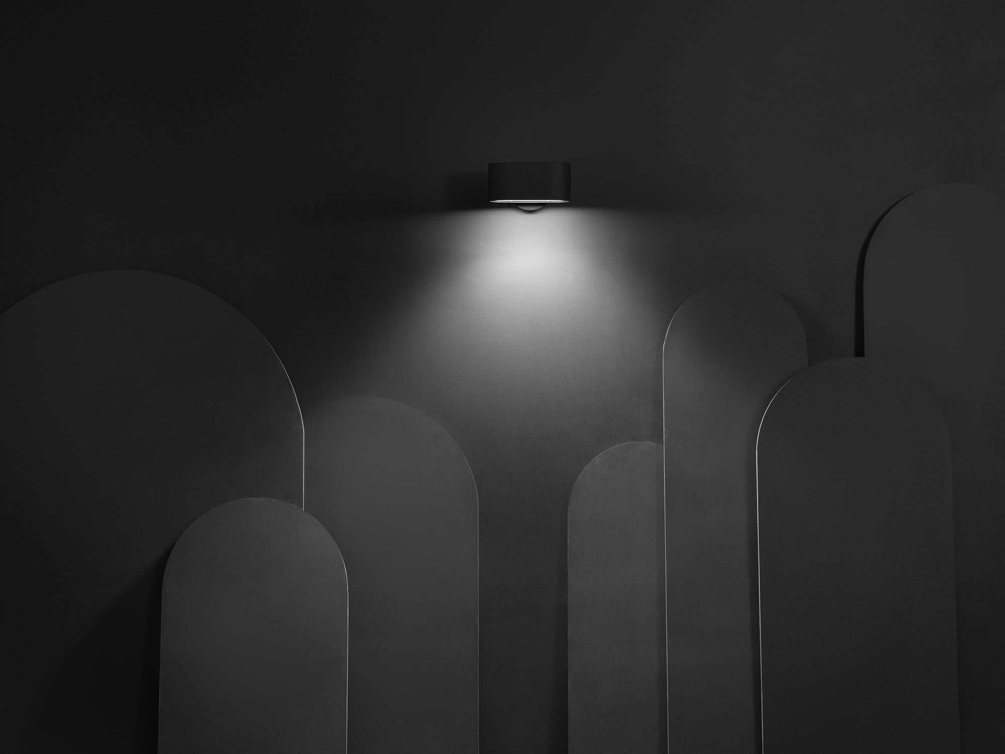 Die Kollektion von Zero Lighting umfasst eine Wand- und Deckenleuchte sowie eine Leuchtsäule.