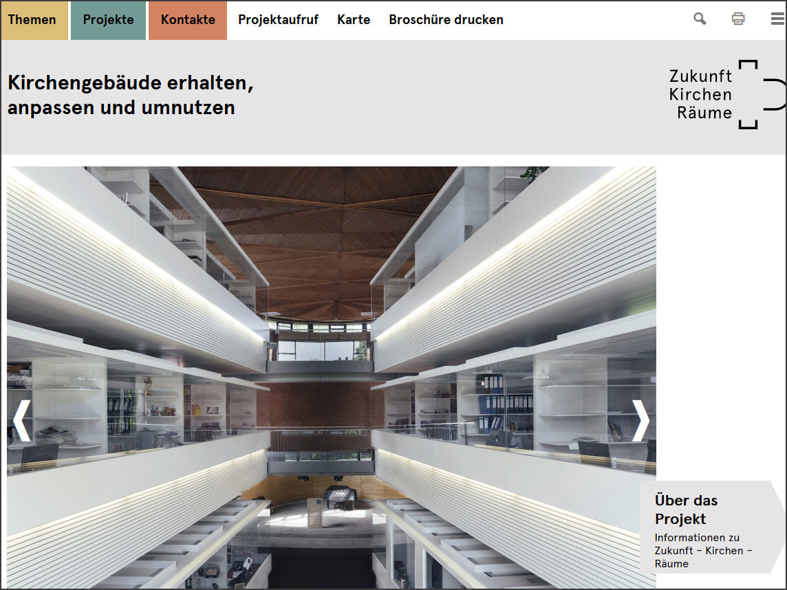 Konversion statt Abriss von Sakralbauten: Unterstützung bei der Planung bietet die Internetplattform Zukunft Kirchen Räume. Kirchengebäude erhalten, anpassen und umnutzen.