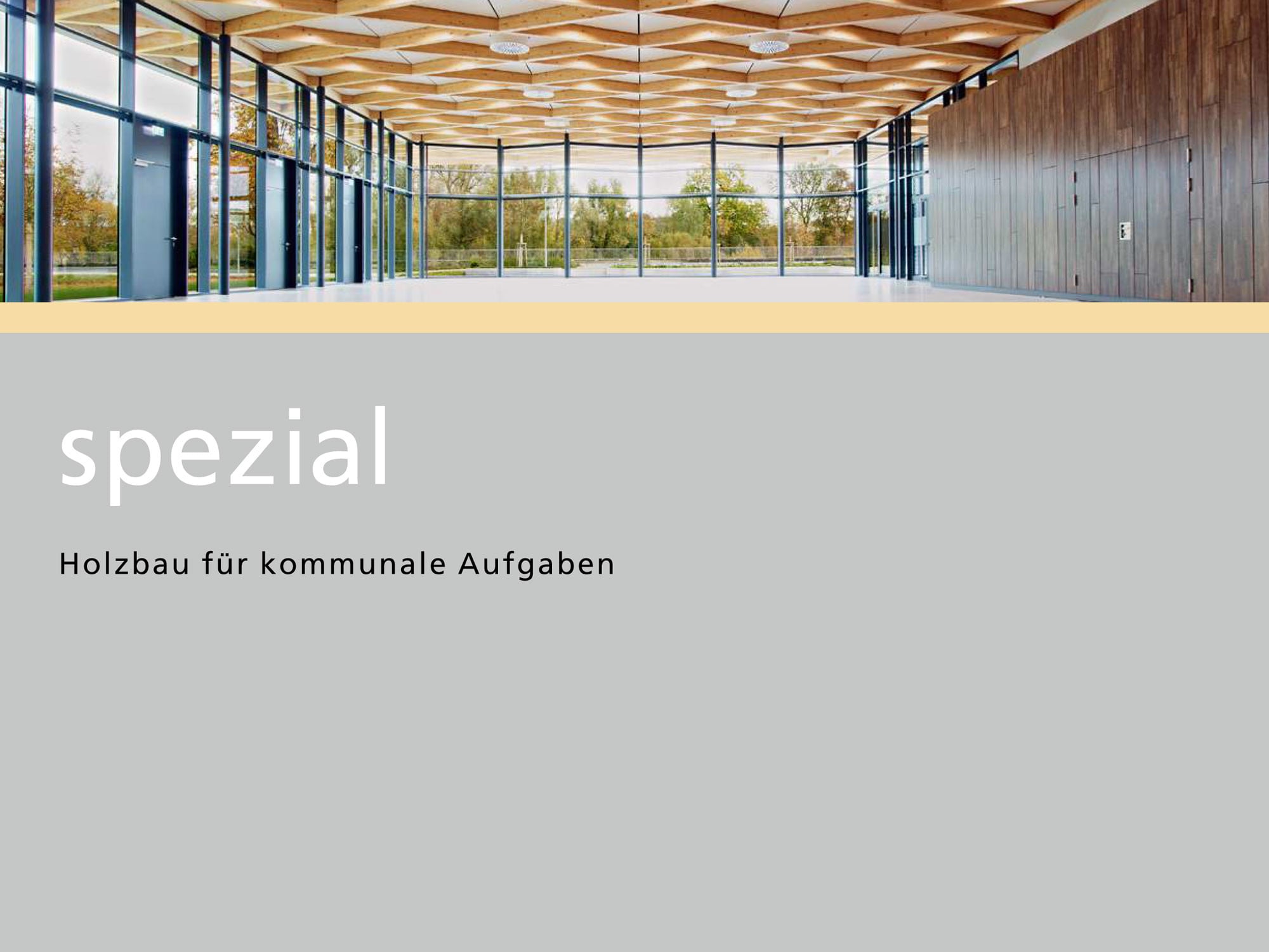 Holzbau für kommunale Aufgaben