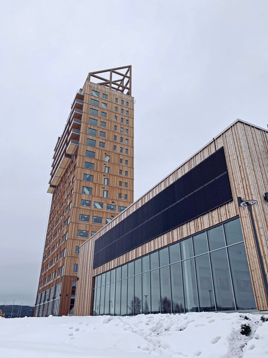 Hochhaus Mjostarnet In Brumunddal Holz Gewerbe Industrie Baunetz Wissen