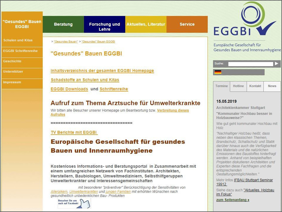 Europäische Gesellschaft für Gesundes Bauen und Innenraumhygiene