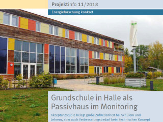 Das Bine-Projektinfo „Grundschule in Halle als Passivhaus im Monitoring“ kann online kostenlos eingesehen werden