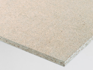 Herkömmliche Spanplatten finden meist im Ausbau Verwendung.
