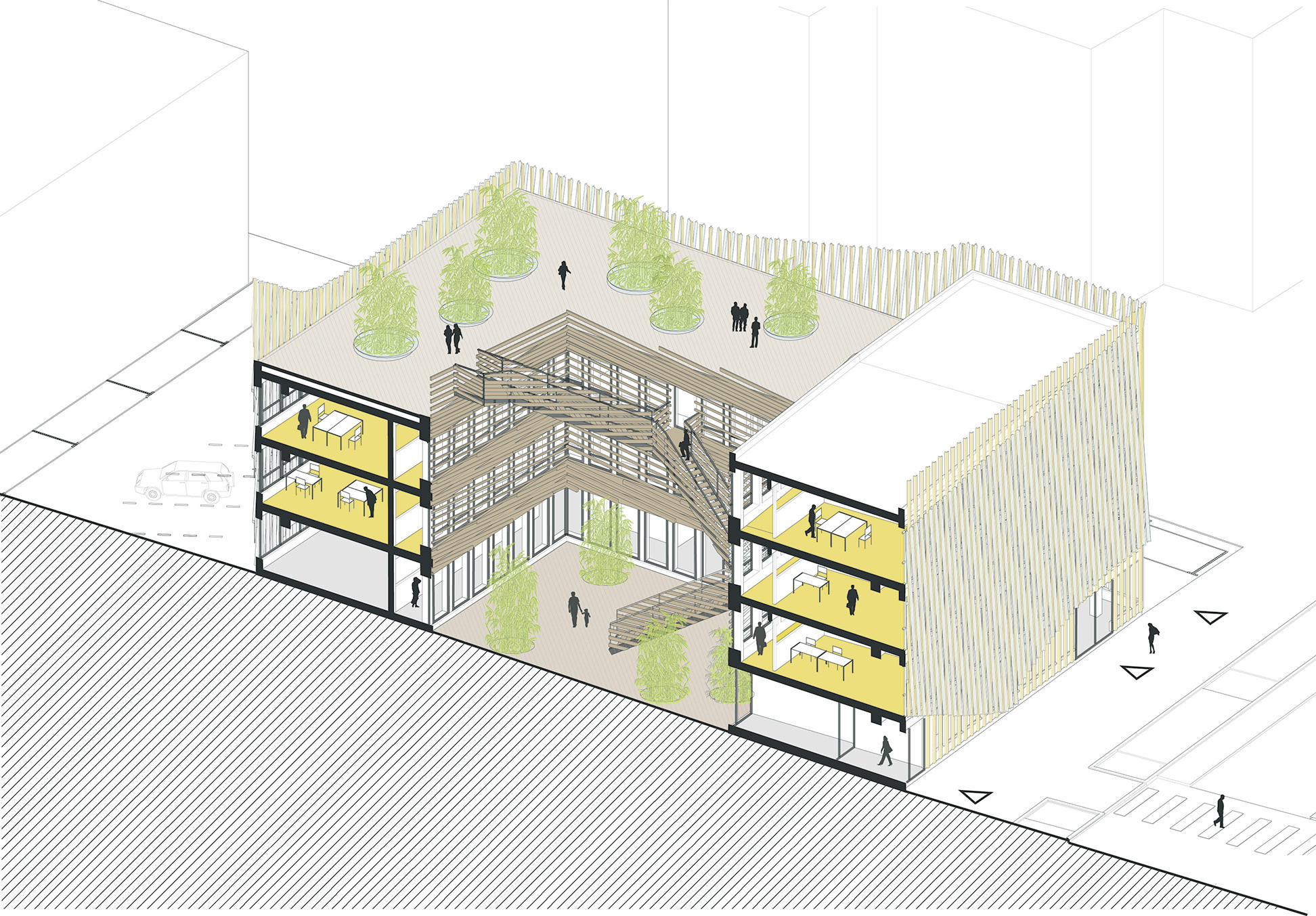 Büro- und Geschäftshaus in Laval | Sonnenschutz | Büro ...