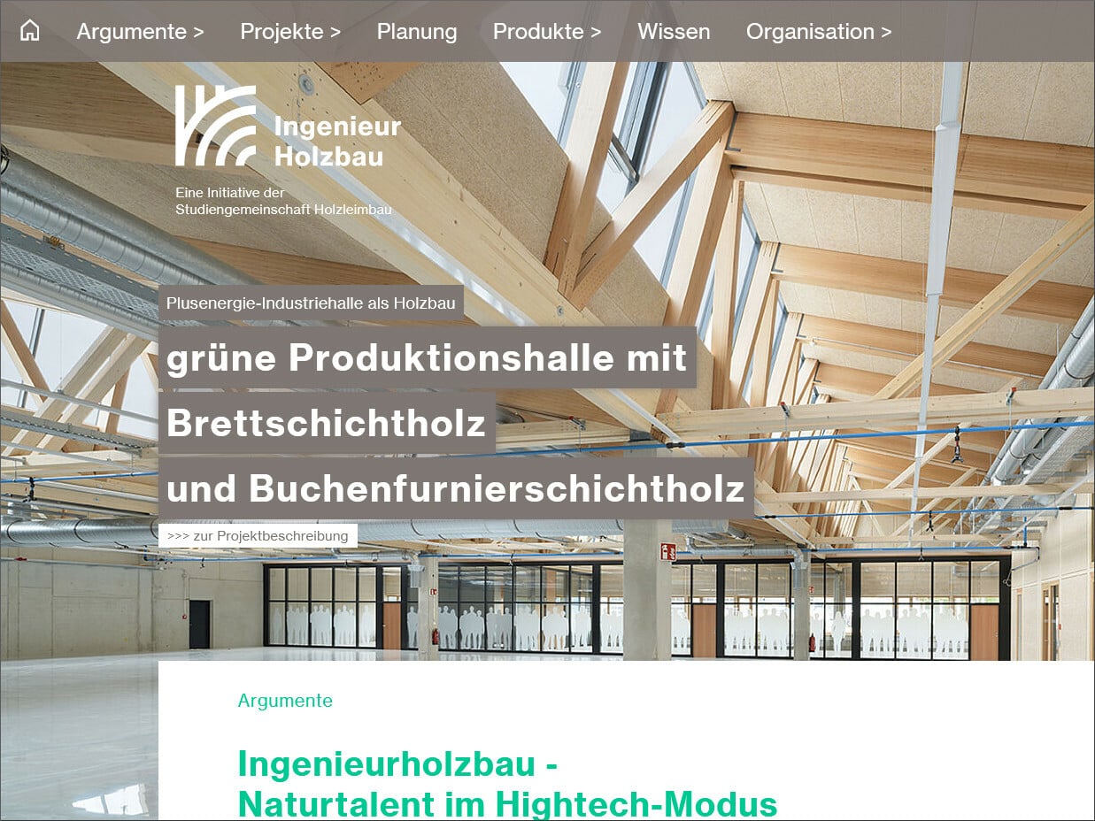 Ingenieurholzbau: Inspiration und Information