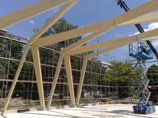 Visualisierung des Tragwerks für das Labor für Wasserwesen in Neubiberg (2011)