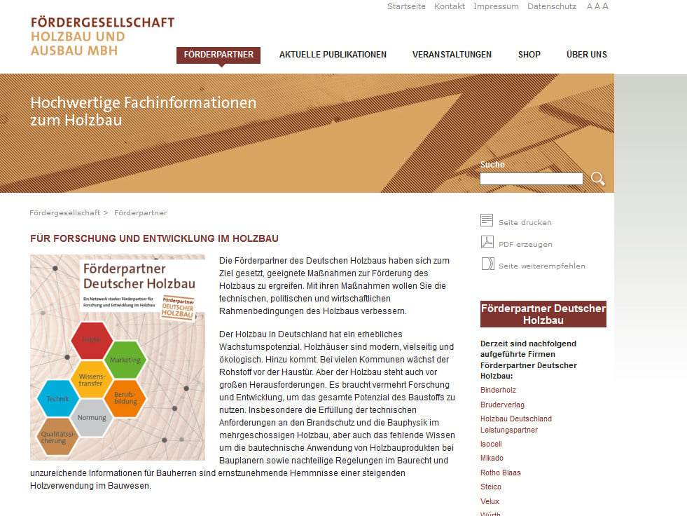 Fördergesellschaft Holzbau und Ausbau