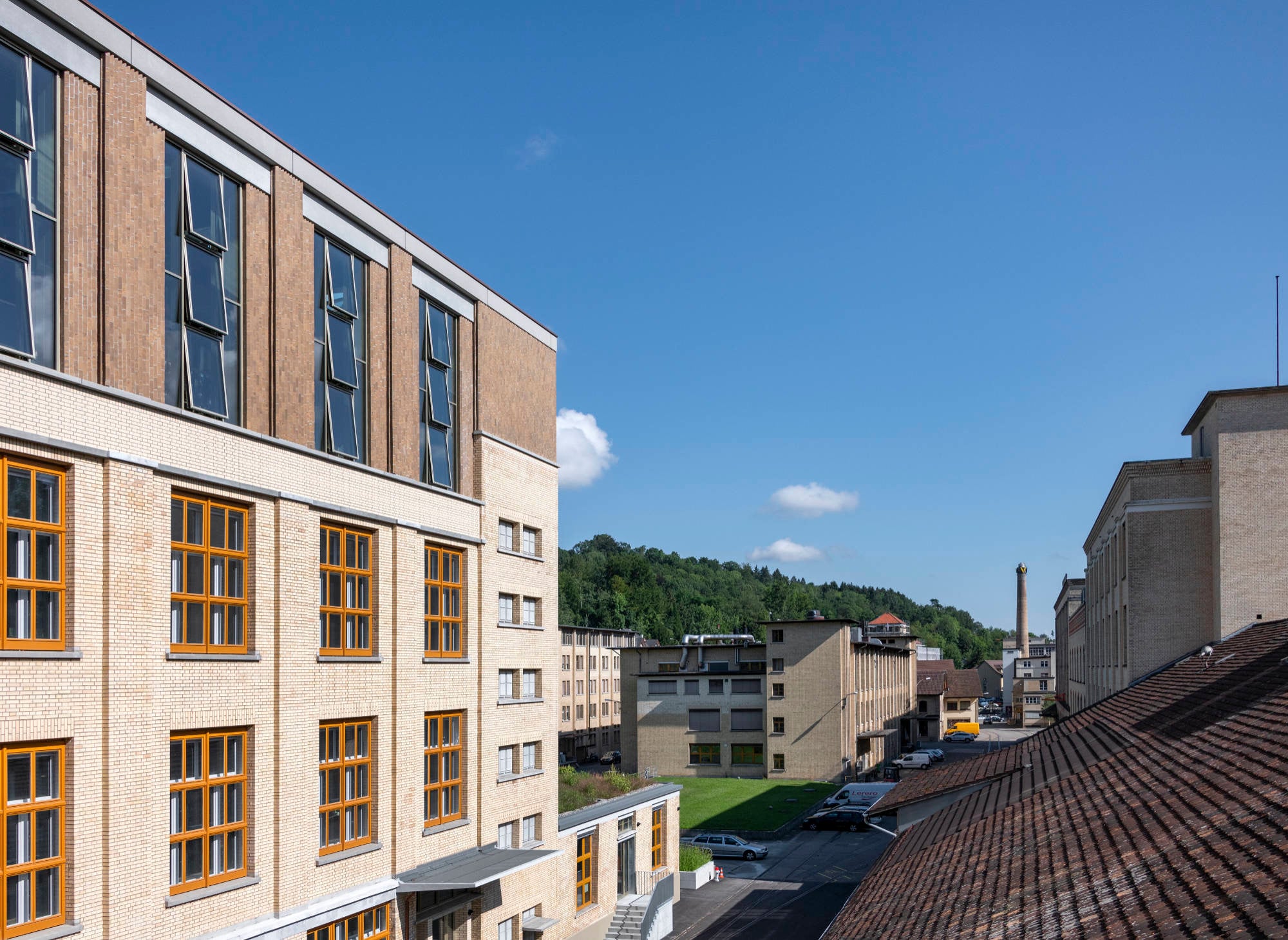 Ostseite des Givaudan Business Centers im Kontext des einstigen Maggi-Areals