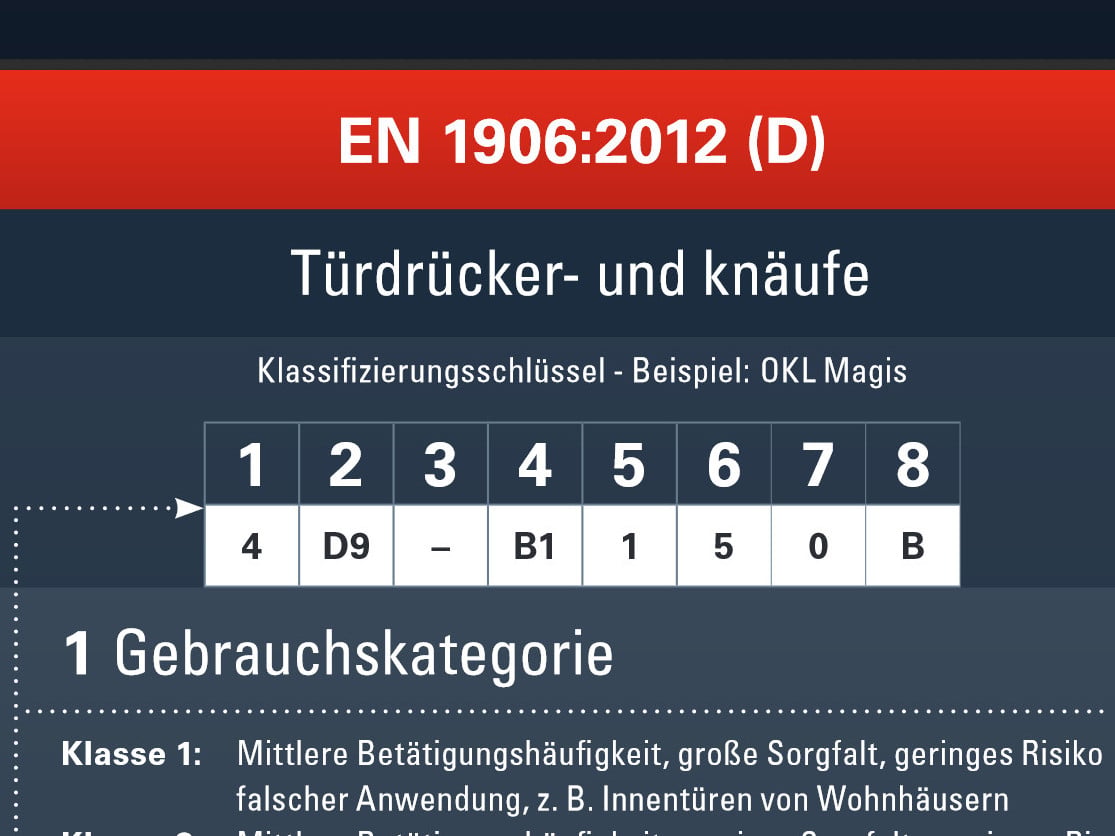 EN Normen im Überblick. Zur Bestimmung des Klassifizierungsschlüssels