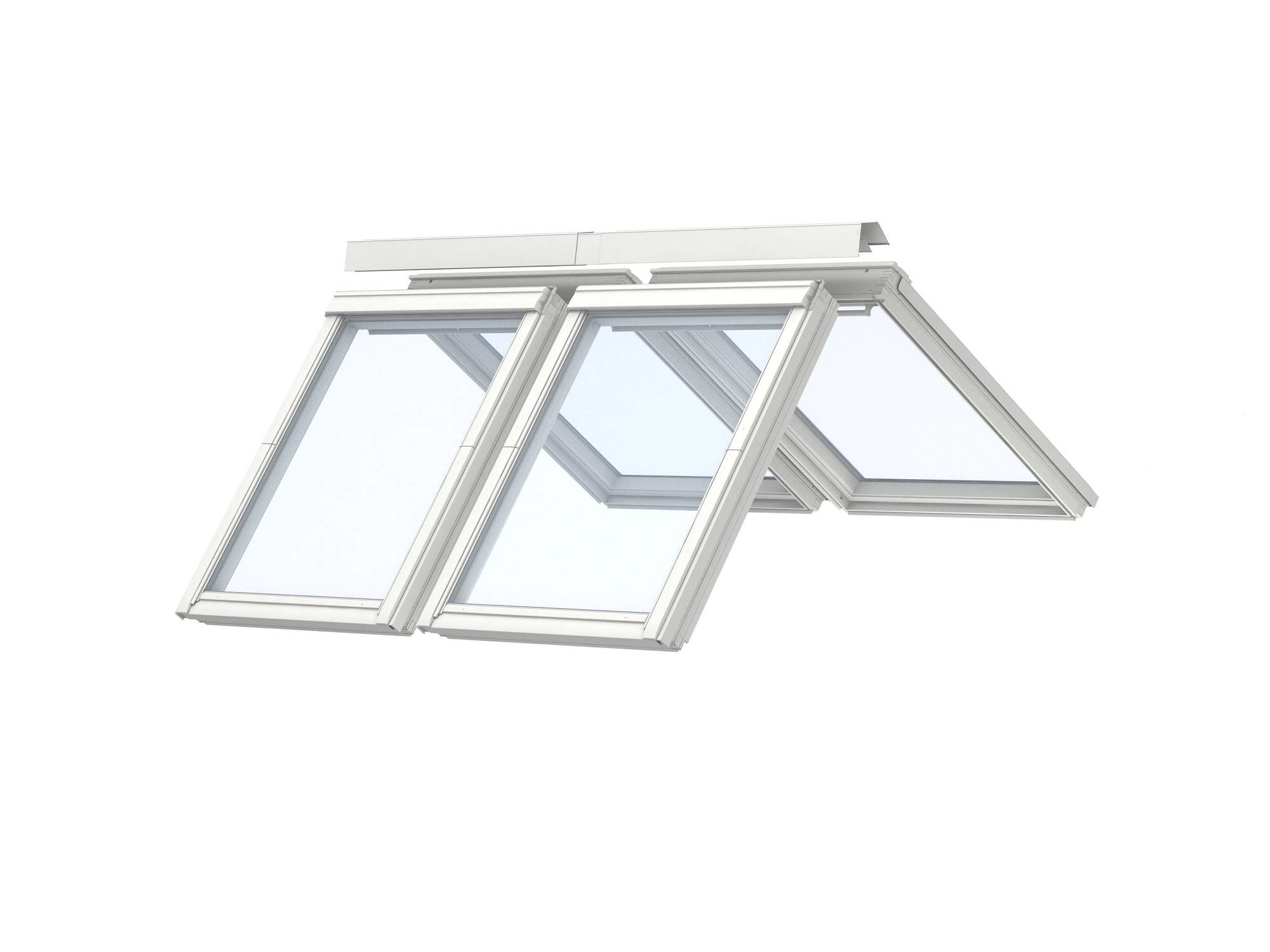 Einsetzbar ist das Fenster bei einem Dachneigungsbereich von 15° bis 55°