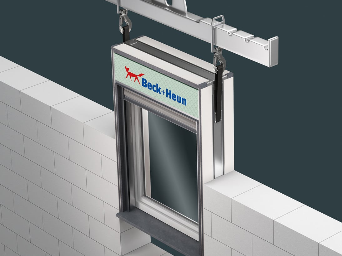 Das industriell vorgefertigte Fenstermodul Windowment des Herstellers Beck+Heun soll den Bauprozess beschleunigen.