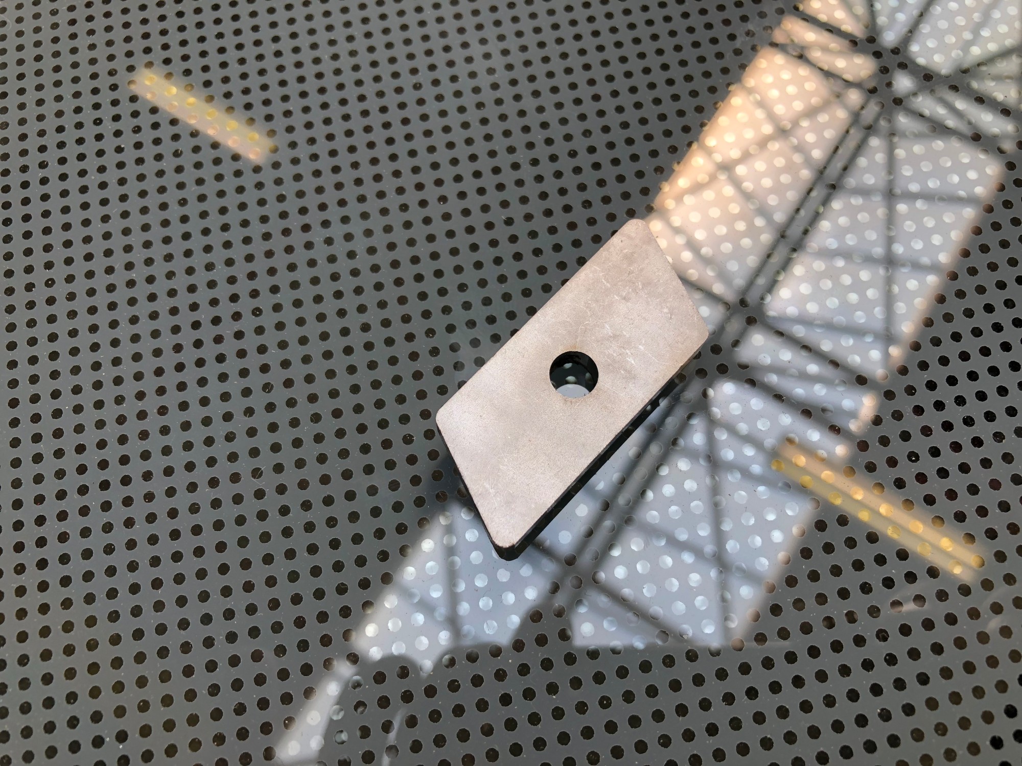 Detail eines Eindrehhalters aus Edelstahl