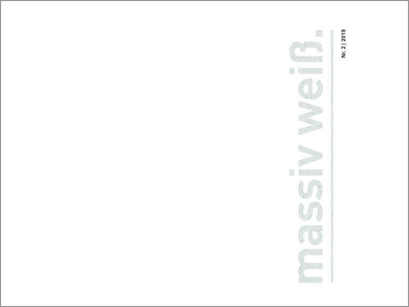 Mit Massiv weis 02/2019 liegt nun eine zweite Ausgabe der Broschüre des Markenverbunds KS-Original vor.
