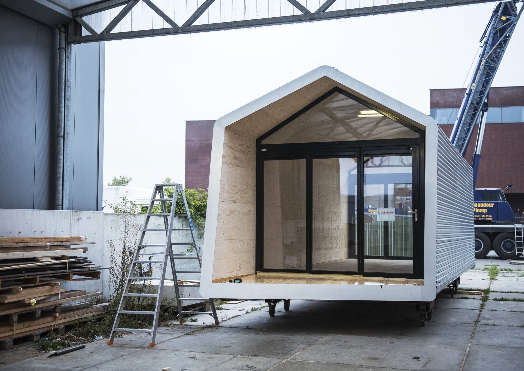 Tiny House Snuk in Almere Fenster und Türen Sonderbauten