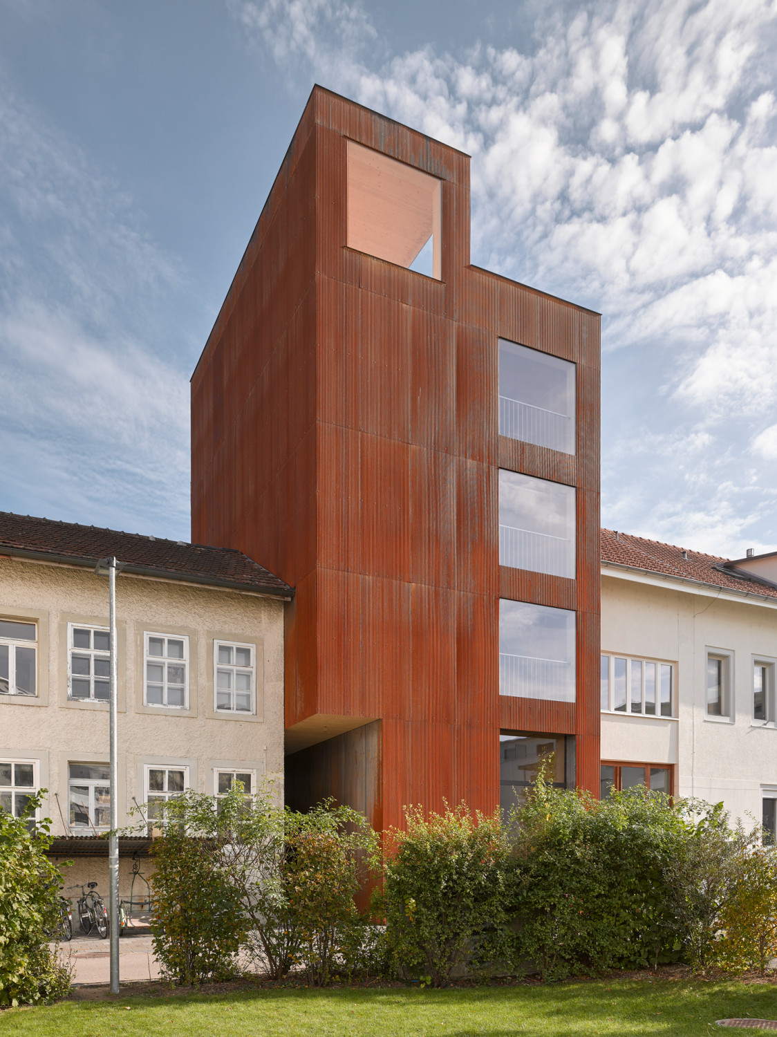 Die Architekten orientierten sich am Bild eines Industriesilos.