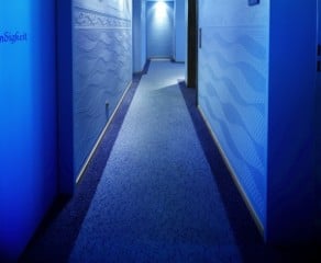 Die erste Etage mit dem Namen "Blaue Grotte"