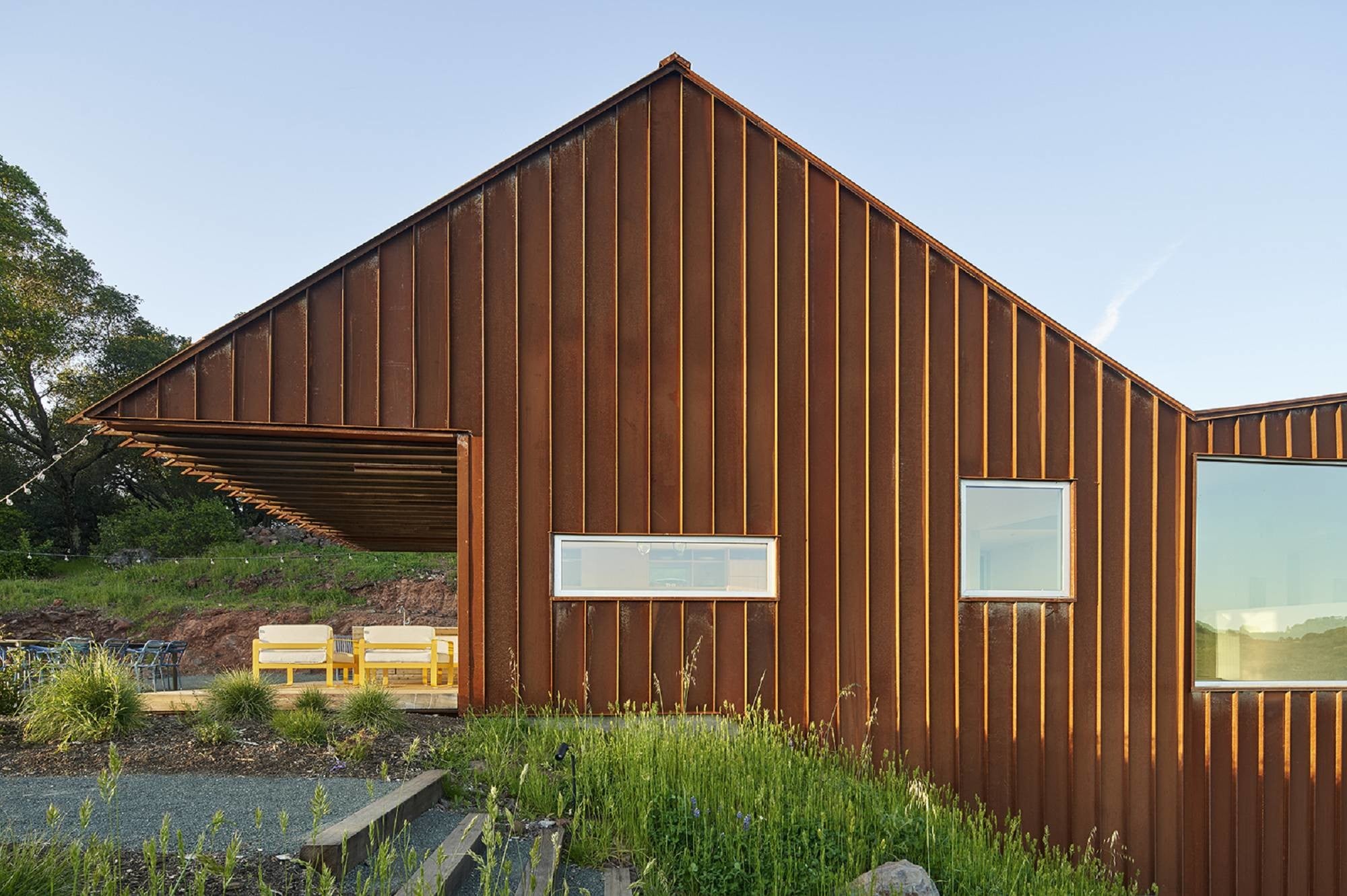 Wohnhaus Triple Barn House in Sonoma | Geneigtes Dach | Wohnen