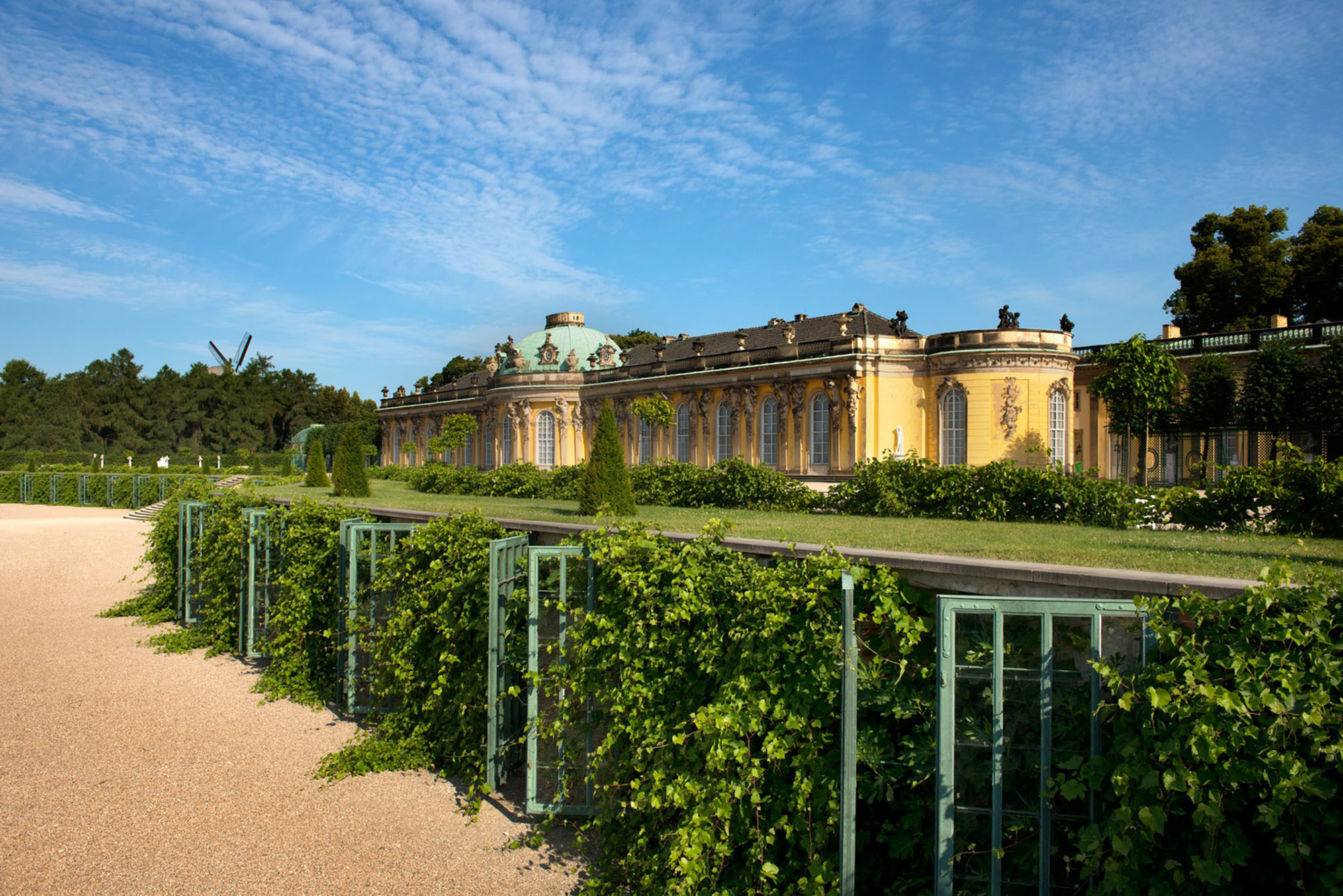 Orangerien, Pomeranzenhäuser und Pineries Fenster und Türen