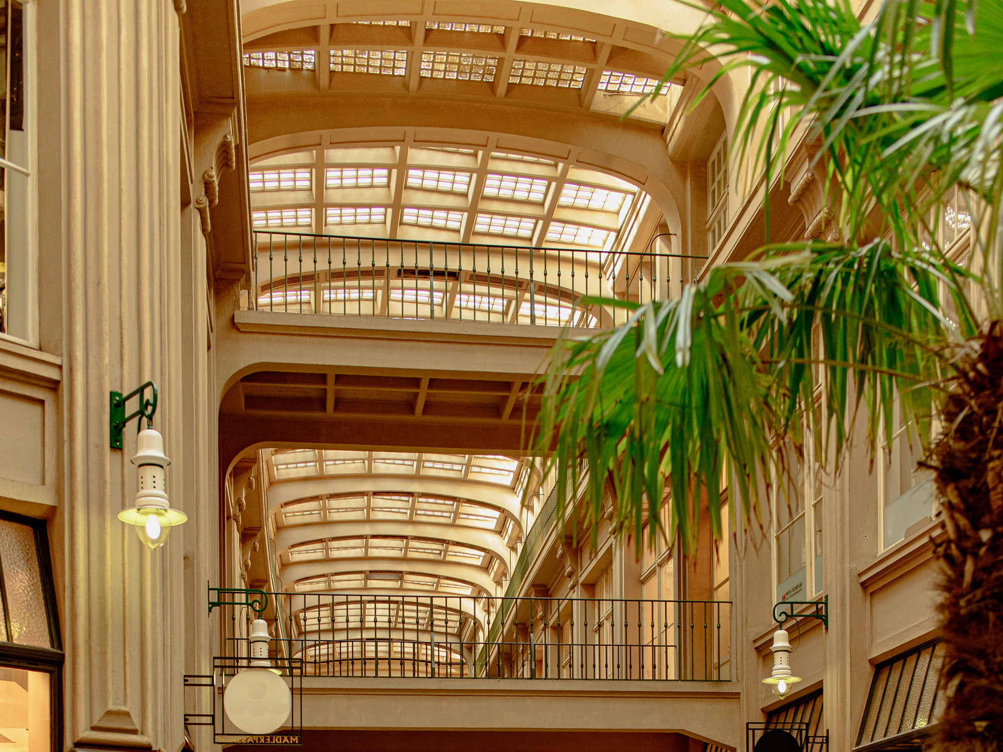 Dach mit Überkopfverglasung, Mädler-Passage Leipzig 