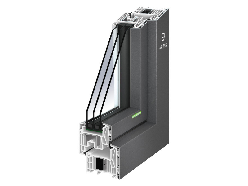 Entsprechend robust nehmen sich auch die Aluminium-Kunststoff-Fenster des Herstellers aus.