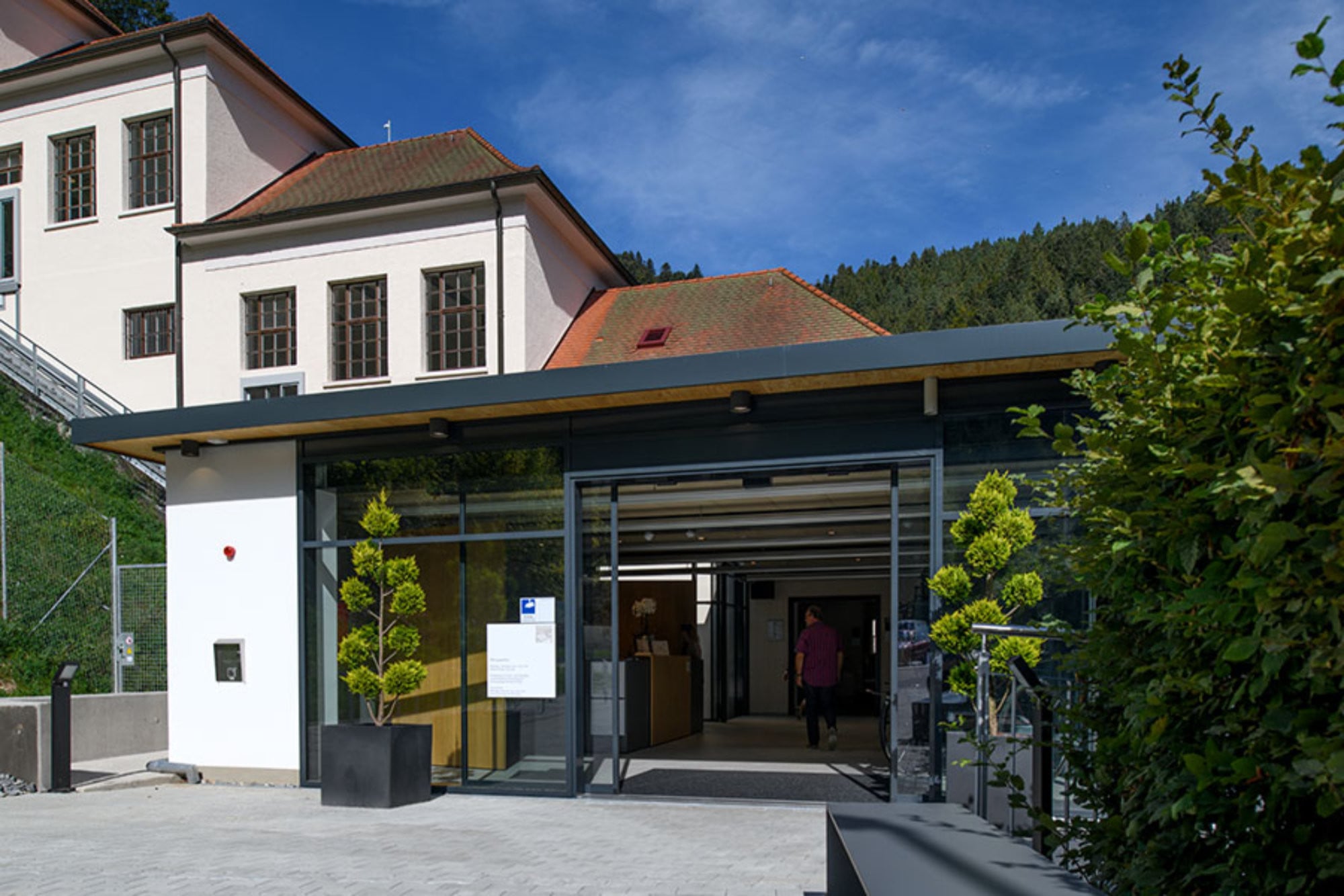 Das neue Foyer als Zugang zum Museum
