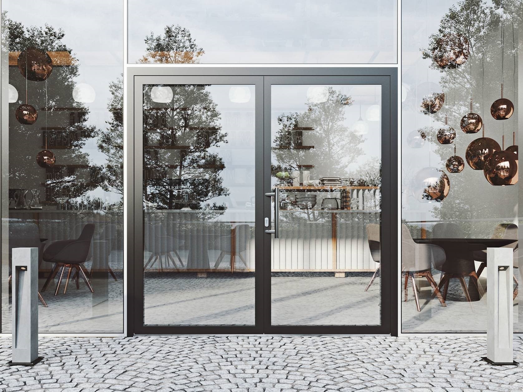 Stabilität und Langelebigkeit sollen die Aluminiumtür AHS 75 mit 75mm Profiltiefe auszeichnen.