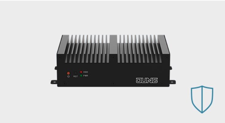 Visu Pro Server mit vorinstallierter Visu Pro Software – ein kompaktes Gerät zur Steuerung der Gebäudeautomation