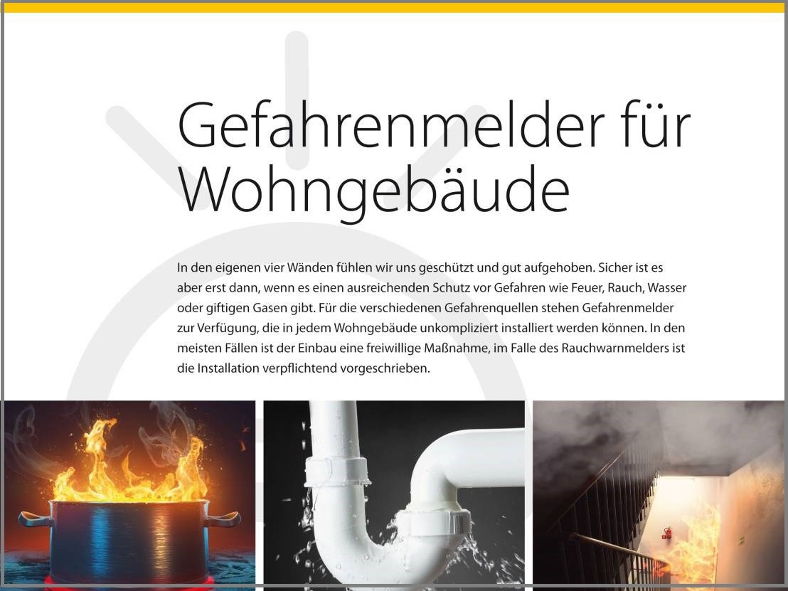 B1 Titelseite eplus-gefahrenmelder-wohngebaeude Fachinformation Gefahrenmelder für Wohngebäude