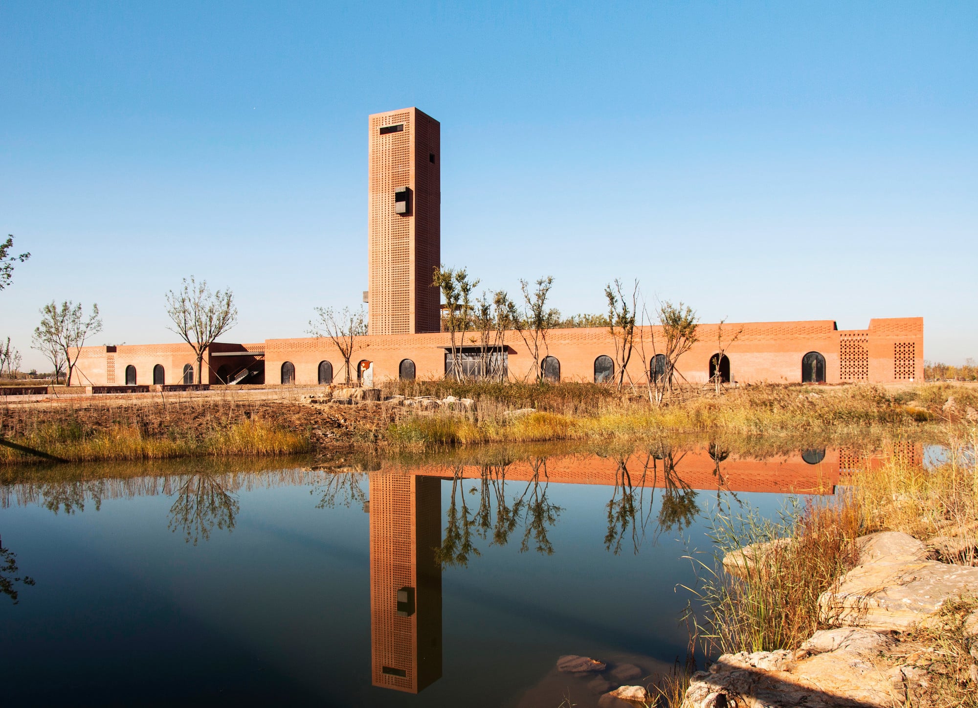 zentrum fur botanische kunst in hengshui mauerwerk kultur baunetz wissen