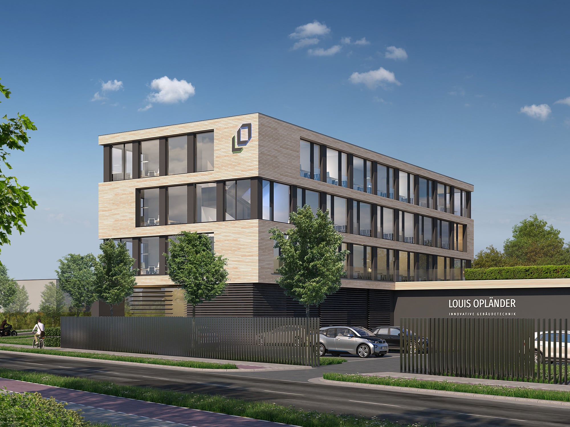 Die BIM-Planung für den Unternehmenssitz des regionalen Heizungs- und Klimatechnikbetriebs Louis Opländer wird digital eingereicht und der Bauantrag anschließend von der Baugenehmigungsbehörde ebenfalls digital weiterbearbeitet. 