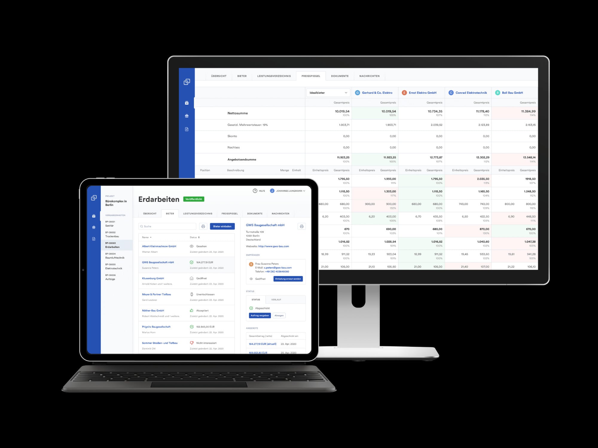 Die Cloud-Software-Lösung für Ausschreibung und Vergabe soll für eine bessere Kommunikation und höhere Transparenz sorgen sowie gleichzeitig alle Prozesse vereinfachen und beschleunigen.