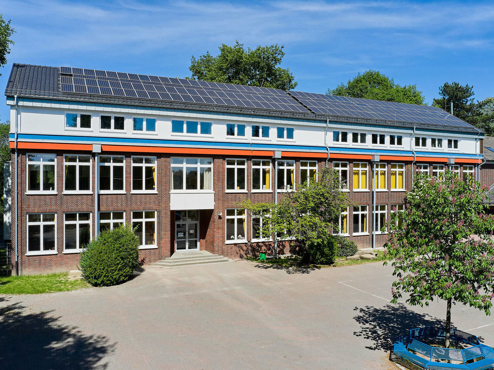 Wegen steigender Schülerzahlen wurde die August-Hermann-Francke-Schule im westfälischen Waltrop erweitert.