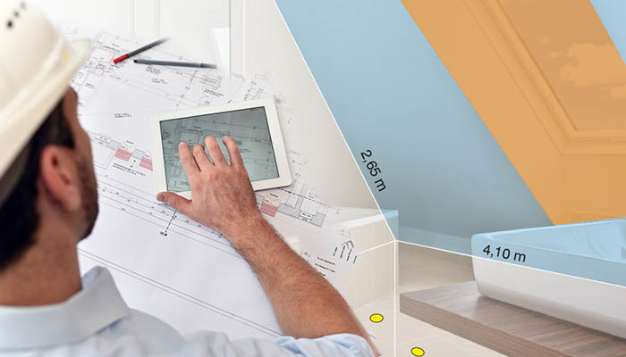 Der Raumscanner arbeitet mit hochauflösenden 360-Grad-Aufnahmen und präzisen Lasermesspunkten. 