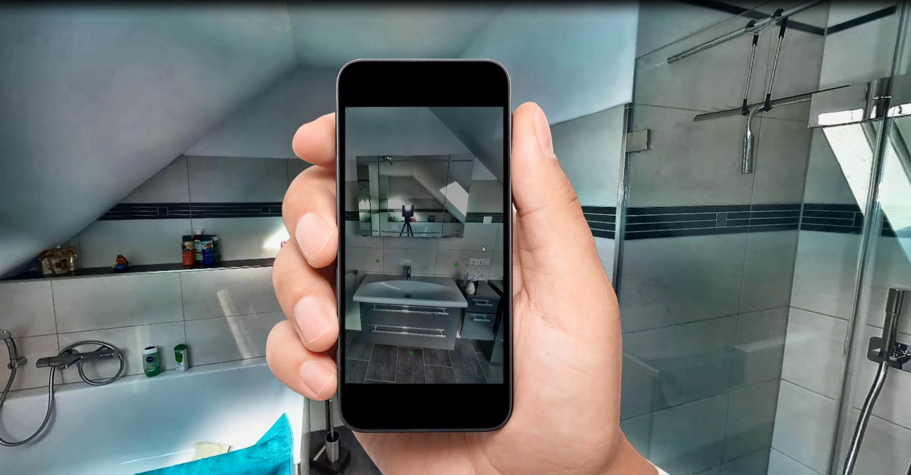 Es steht eine App zur Verfügung, die zum Scanner eine Direktverbindung aufbauen kann, wodurch sich die Messergebnisse vor Ort überprüfen lassen.