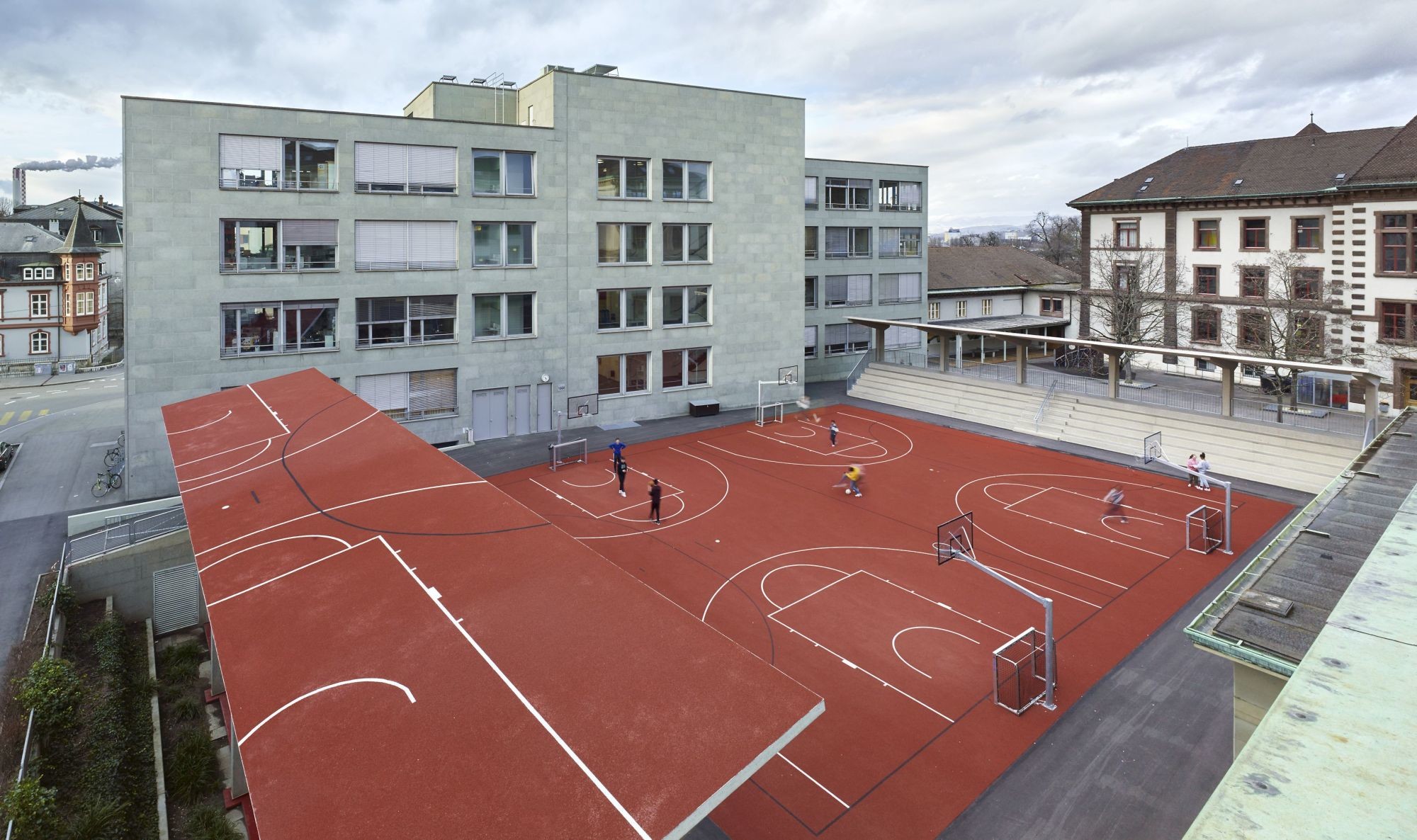 Die Gesamtanlage nach einem Entwurf der Basler MET Architects (Blickrichtung Nord)