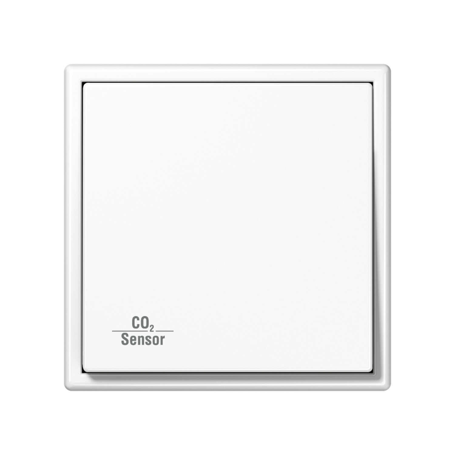 Kohlendioxid-Warnmelder signalisieren schlechte Luftqualität und können Lüftungsanlagen automatisch steuern (Produkt: CO2-Sensor im Schalterprogramm LS 990).