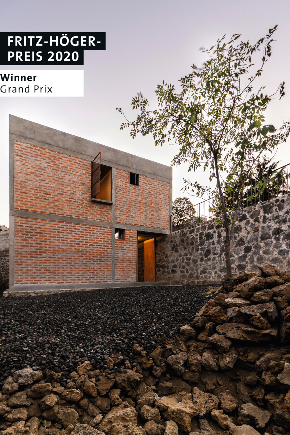 Nakasone House in Mexiko Stadt von Escobedo Soliz, Mexiko Stadt in der Kategorie Einfamilienhaus / Doppelhaushälfte - Winner Grand-Prix beim Fritz-Höger-Preis 2020 für Backstein-Architektur