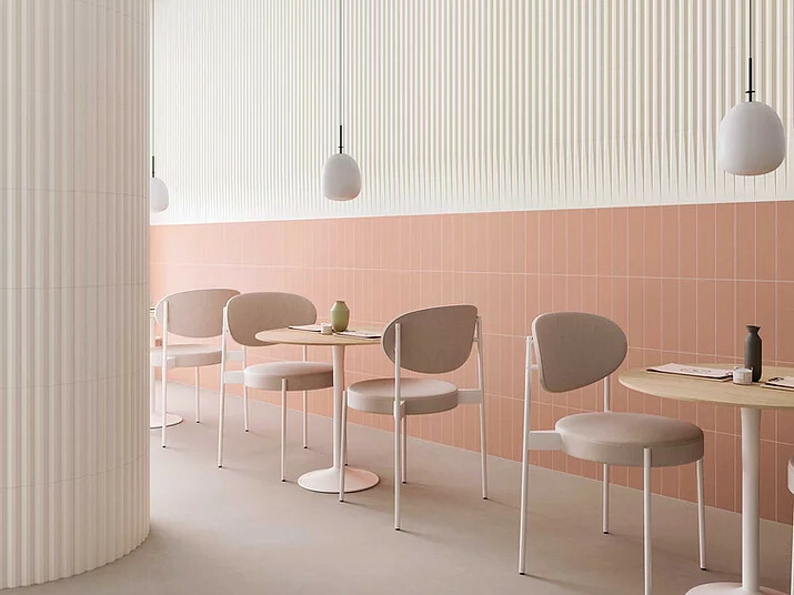 Die Serie Stripes von Wow Design bringt Tiefe und Rhythmik in den Raum bzw. auf die Oberfläche.