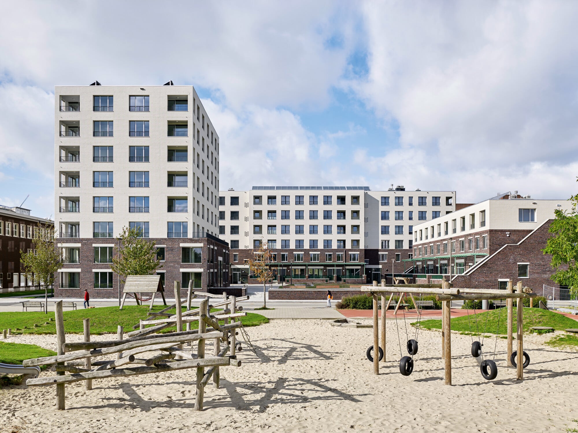 Collectief Noord Architecten lieferten die Pläne für das soziale Wohnbauprojekt „Luno“ im Hafenareal von Antwerpen.