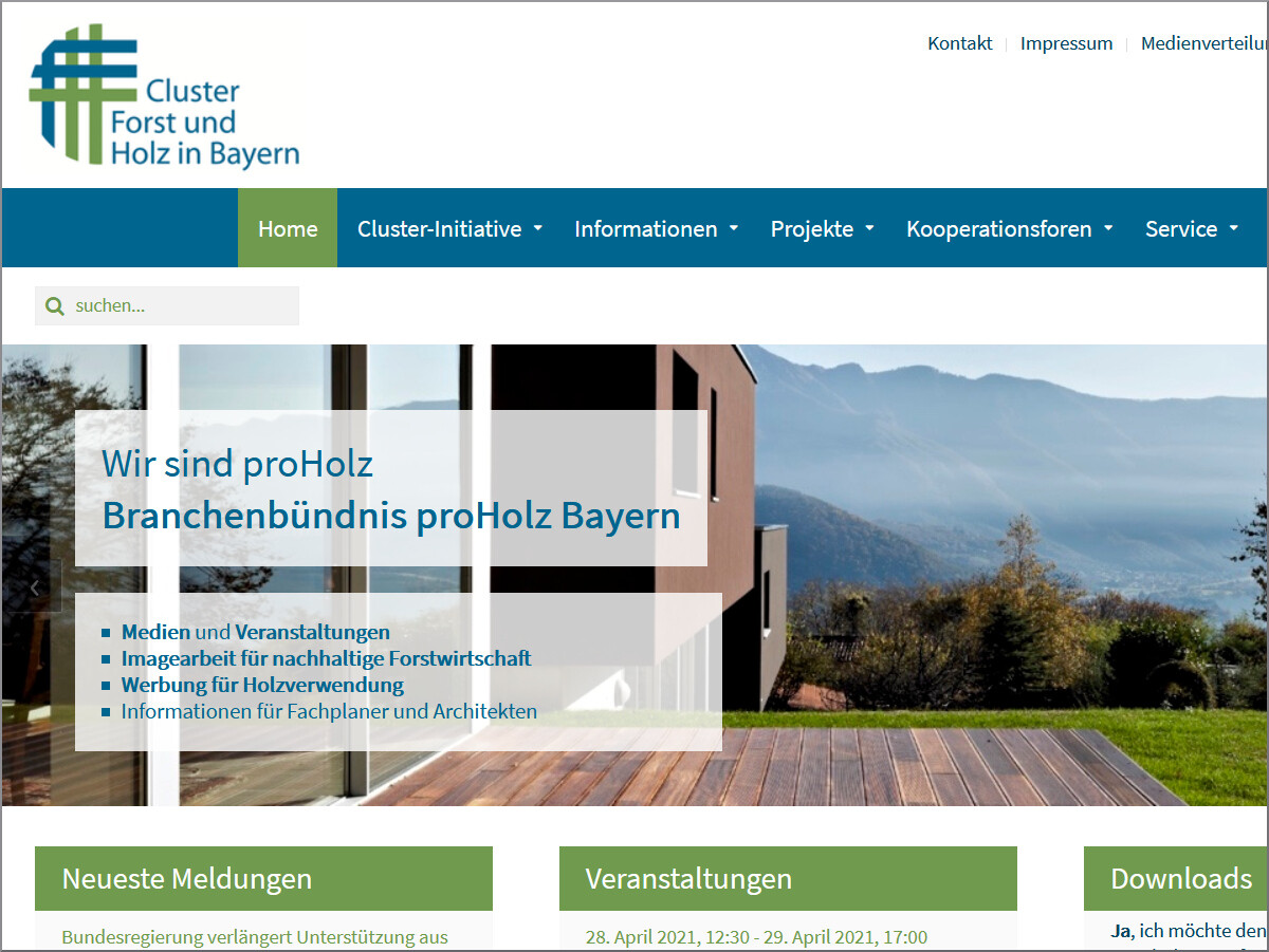 Cluster Forst und Holz Bayern