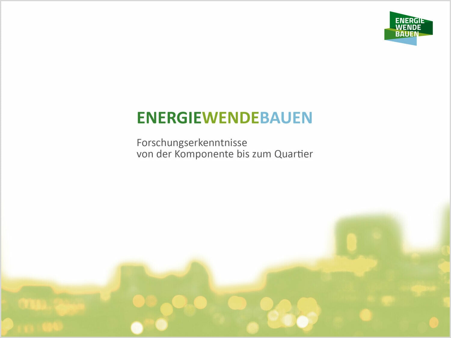 Die Publikation versammelt Methoden und Projekte der neusten Energieforschung.