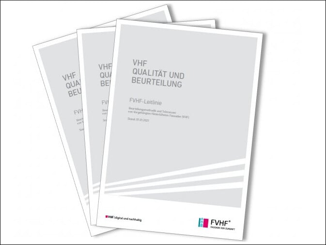 Beurteilungsmethodik und Toleranzen von Vorgehängten Hinterlüfteten Fassaden (VHF)
