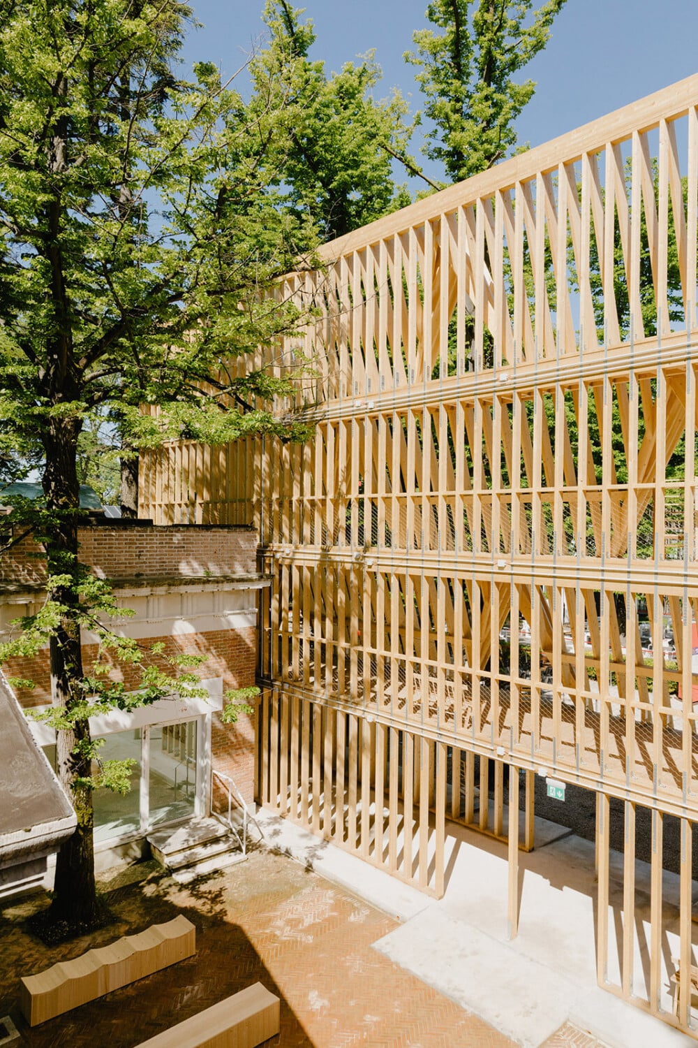 Pavillon der USA auf der Architekturbiennale 2021 in Venedig | Holz