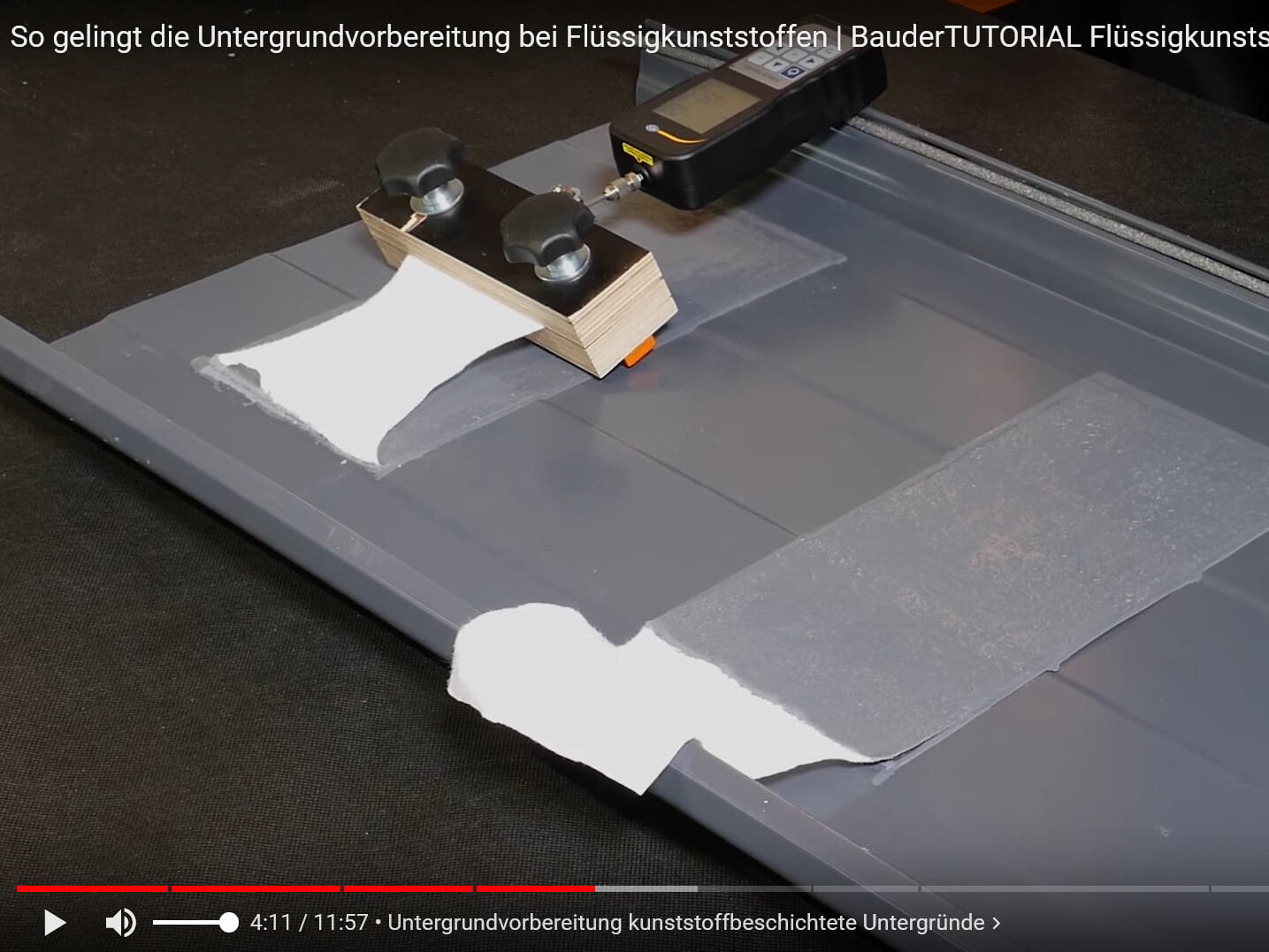 Erklärvideo zur Ausführung einer Flüssigabdichtung