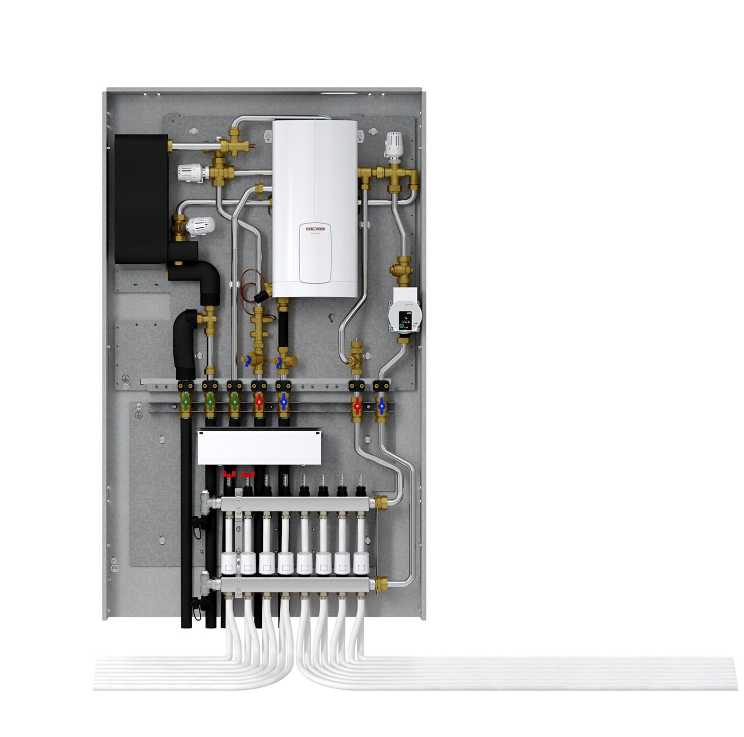 Die Trinkwarmwasserversorgung erfolgt so mit der hygienischen Sicherheit von dezentralen Warmwasserbereitungssystemen und ohne Überprüfungspflicht nach Trinkwasserverordnung (TrinkwV).