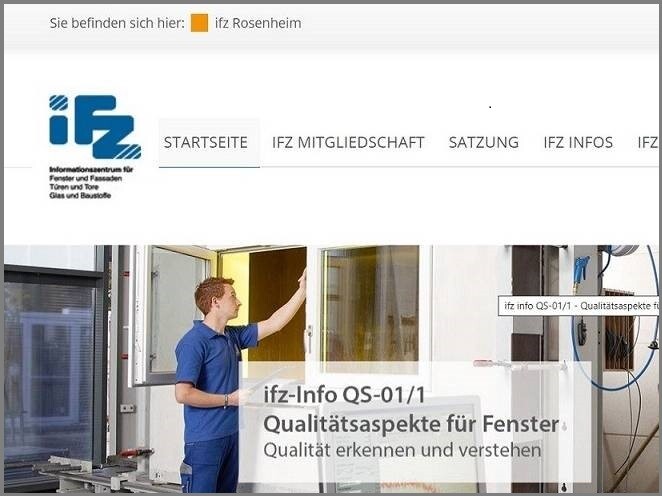 IFZ - Informationszentrum für Fenster, Fassaden, Türen, Tore, Glas und Baustoffe