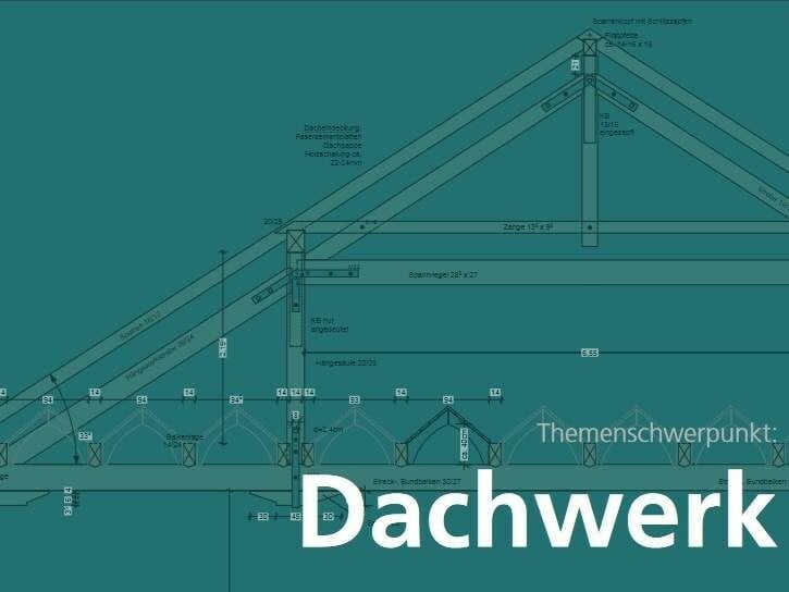 Ein Leitfaden zum Schwerpunkt Dachwerk für Lehrkräfte zur Denkmalvermittlung an Schulen. Schuljahr 2021/22