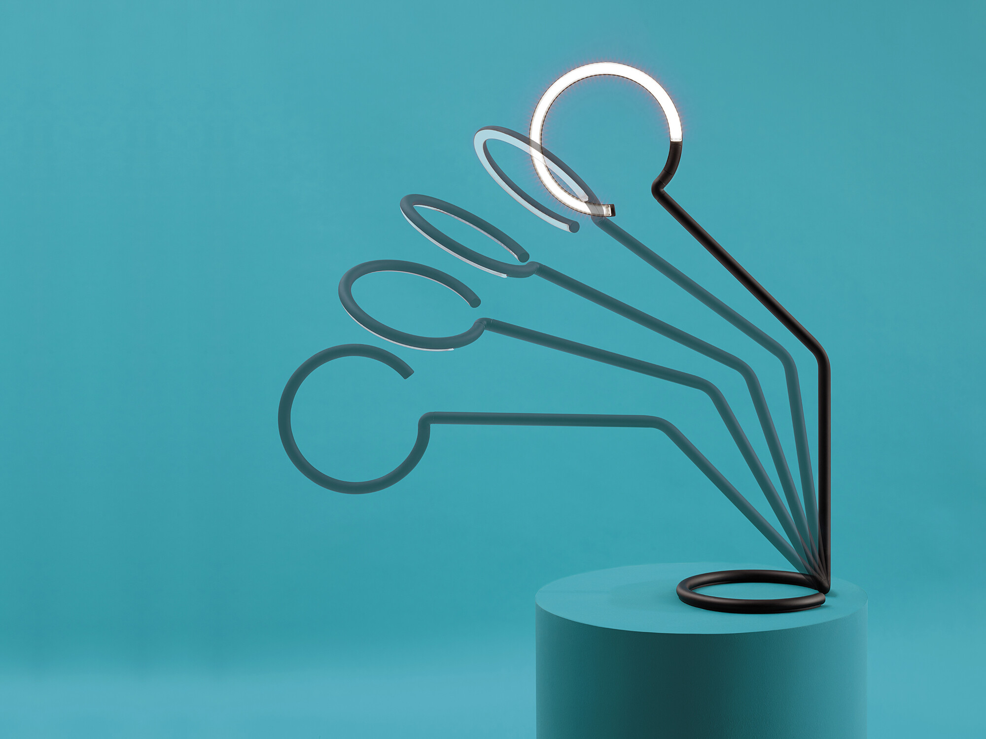 Das dänische Architekturbüro BIG hat für Artemide die Leuchtenfamilie Vine Light entworfen, die ganz in Schwarz daherkommt.