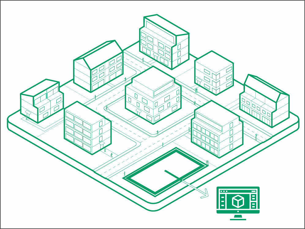 Mit Modoplus können Immobilienstandorte intuitiv sowie automatisiert beplant werden. 